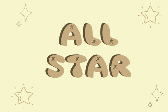 All Star Font: A Decorative Typeface for Creative Projects
