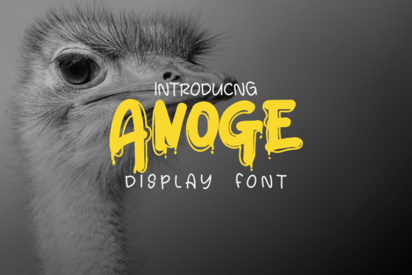 Anoge: A Display Font for Bold Branding