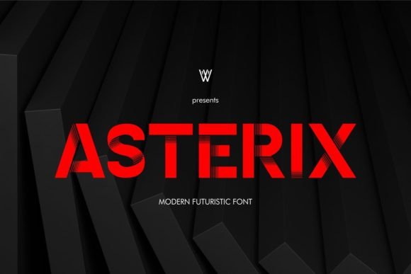 Asterix Font: Futuristic Display Type
