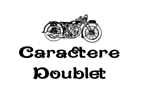 Caractere Doublet Font