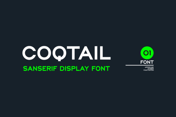 Coqtail Font for Editorial Design