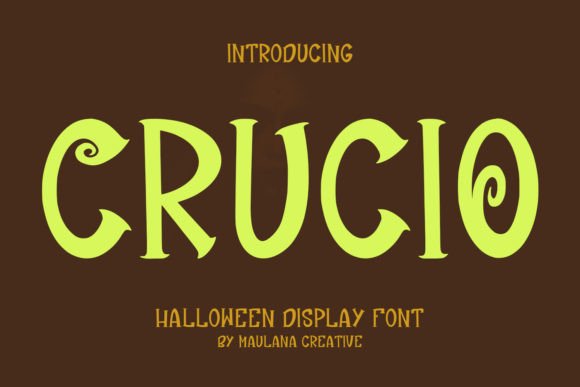 Crucio: A Bold Display Font