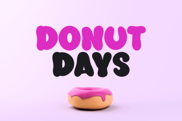 Donut Days Font for Web Design