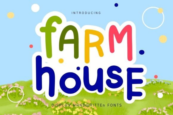 Farm House Font: A Cute Display for Creative Projects