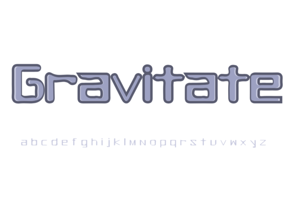 Gravitate Font for Creative Marketing
