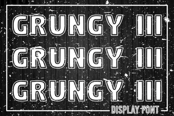 Grungy I I I Font