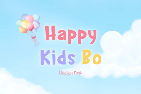 Happy Kids Bo Font for Creative Makers