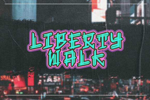 Liberty Walk Font for Editorial Design
