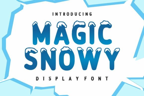 Magic Snowy Font for Winter Campaigns