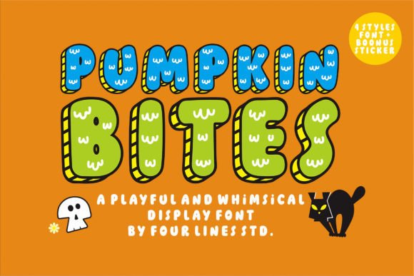 Pumpkin Bites Font for Creative Projects