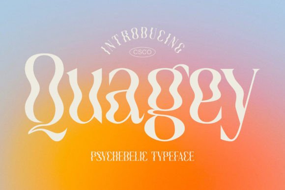 Quagey: Bold Display Font for Branding