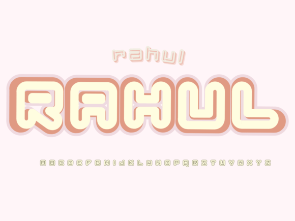 Rahul: A Friendly Display Font