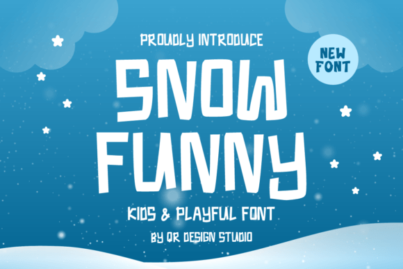 Snow Funny Font for Creative Projects