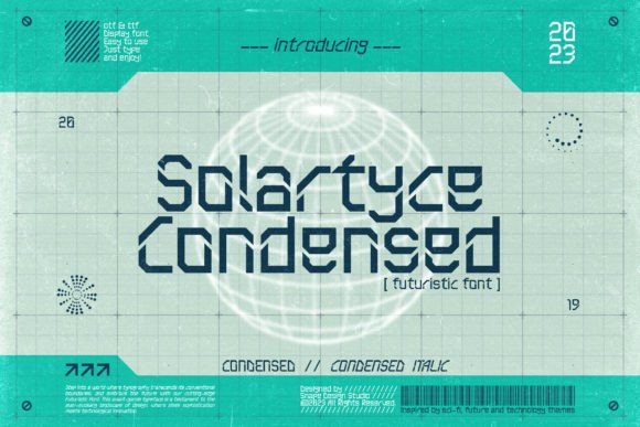 Solartyce Condensed Font