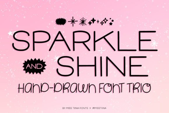 Sparkle Shine Font: Playful Display for Creative Projects