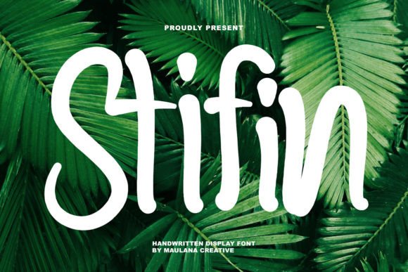 Stifin: A Sweet Handwritten Font for Makers