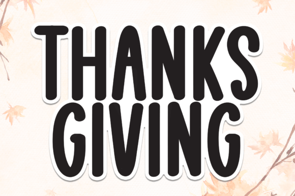 Thanks Giving Font for Creative Design