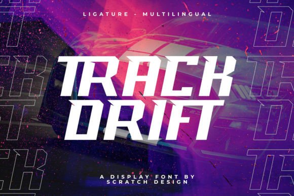 Track Drift Font for Creative Projects