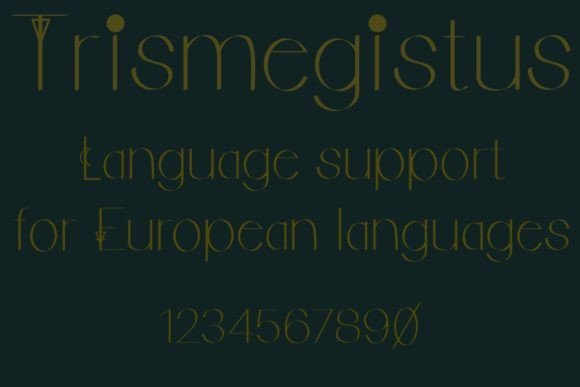 Trismegistus Font for Elegant Design