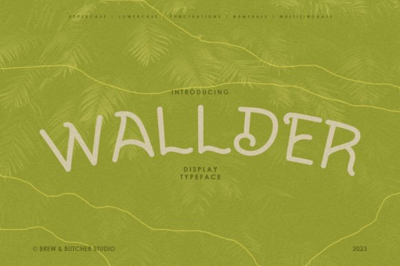 Wallder: A Lined Font for Bold Web Design