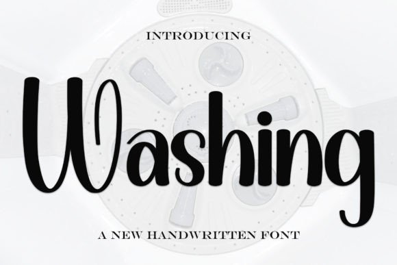 Washing: A Refined Script Font for Designers
