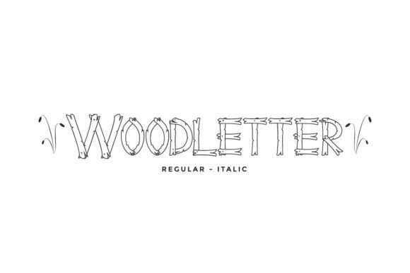 Wood Letter Font for Editorial Design